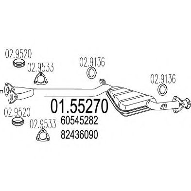 Kupit Glushitel Dlya Alfa Romeo 164 164 168 164 3 0 I E Qv 164 Ag