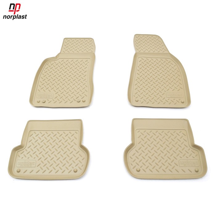 Коврики салона бежевые для Audi A4 (2001-2007) № NPL-Po-05-30Beige
