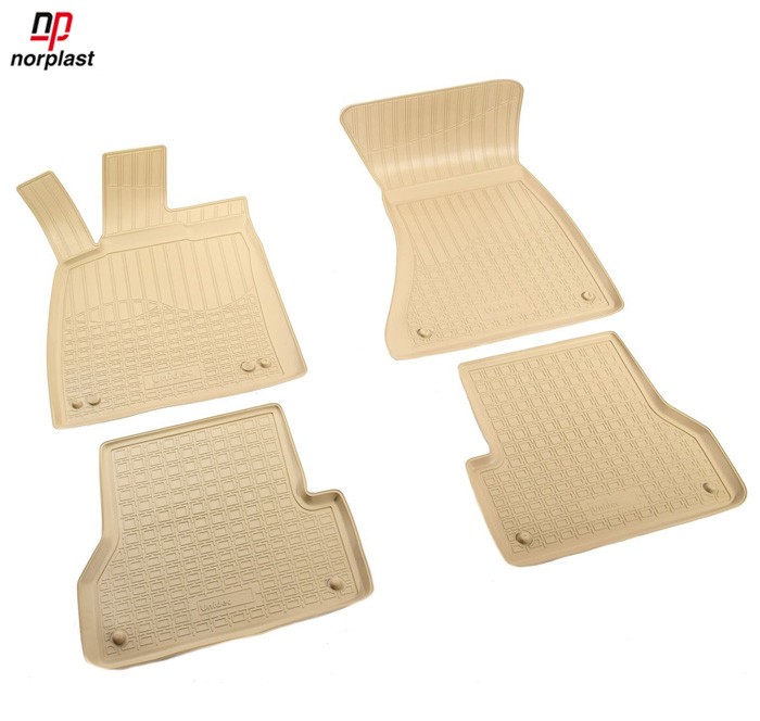 Коврики салона бежевые для Audi A6 (2011-2018) № NPA10-C05-400Beige