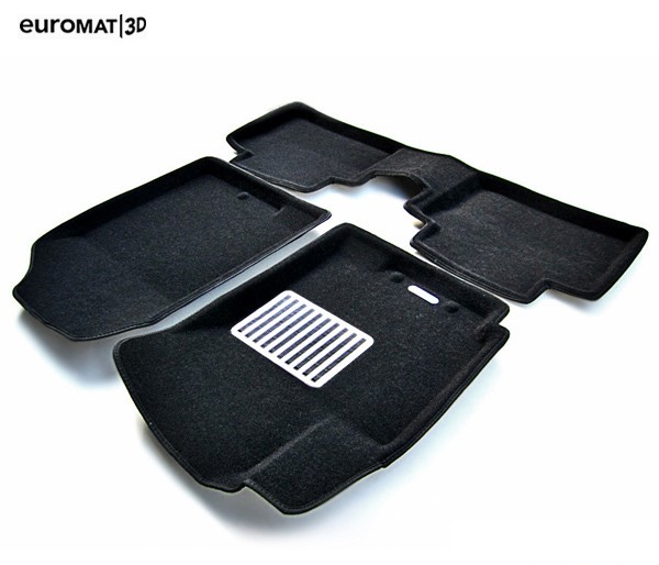 Коврики салона 3D Lux текстильные (Euro-standart) для Hyundai Solaris (2010-2016) № EM3D-002717