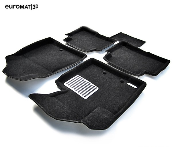 Коврики салона 3D Lux текстильные (Euro-standart) для Kia Sorento (2013-2015) № EM3D-002919