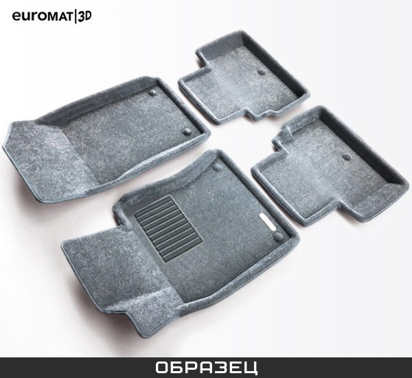 Коврики салона 3D Business текстильные (Euro-standart) серые для Kia Sportage (2010-2015) № EMC3D-002923G
