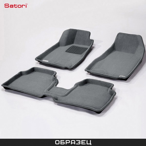 Коврики салона Liner 3D Basic текстильные серые для Land Rover Discovery 3 (2004-2009) № SI 02-00104