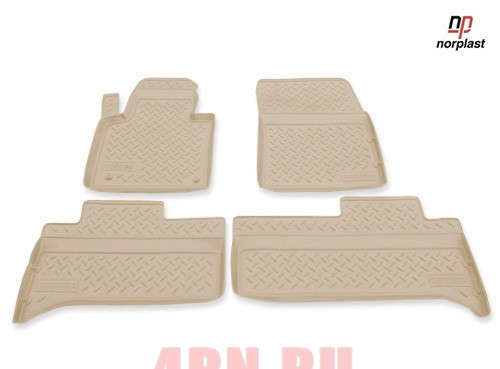 Коврики салона бежевые для Land Rover Range Rover (2002-2012) № NPL-Po-46-55Beige