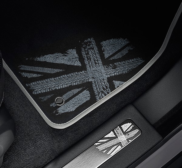 Коврики салона оригинальные Union Jack монохромные для Land Rover Evoque лев. руль (2012-2018) № LR068394