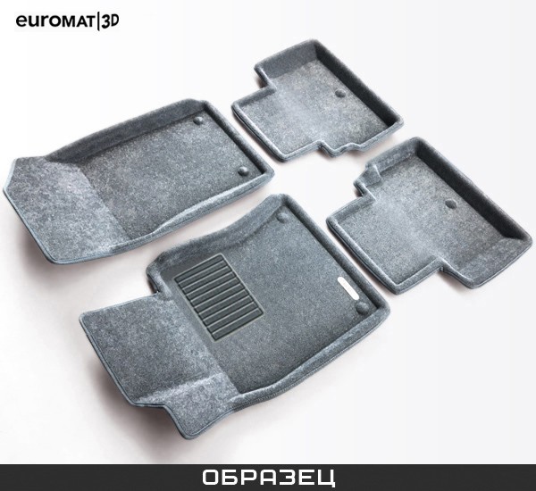 Коврики салона 3D Business текстильные (Euro-standart) для Lexus LX570/Toyota Land Cruiser 200 (2012-2018) серые № EMC3D-005140G