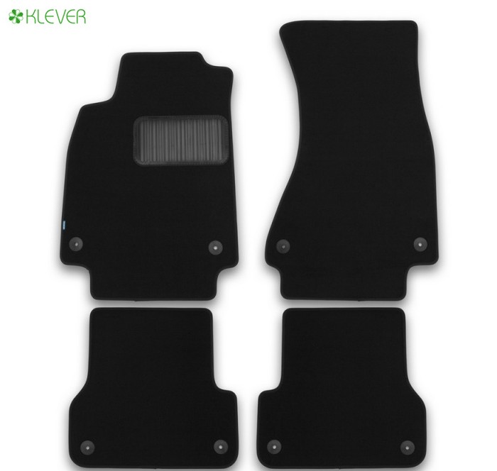 Коврики салона текстильные Premium для Mercedes С-Class (W204) АКПП седан (2007-2011) № KLEVER03343922110kh