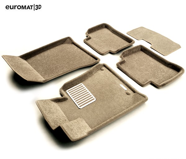 Коврики салона 3D Lux текстильные (Euro-standart) бежевые для Mercedes E-Class (W212) (2009-2013) № EM3D-003505T