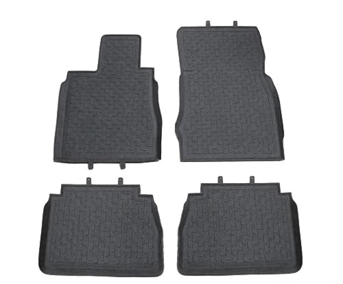 Коврики салона серые для Mercedes S-Class (W220) SE (1998-2005) (с лопухом) № ST69-00155