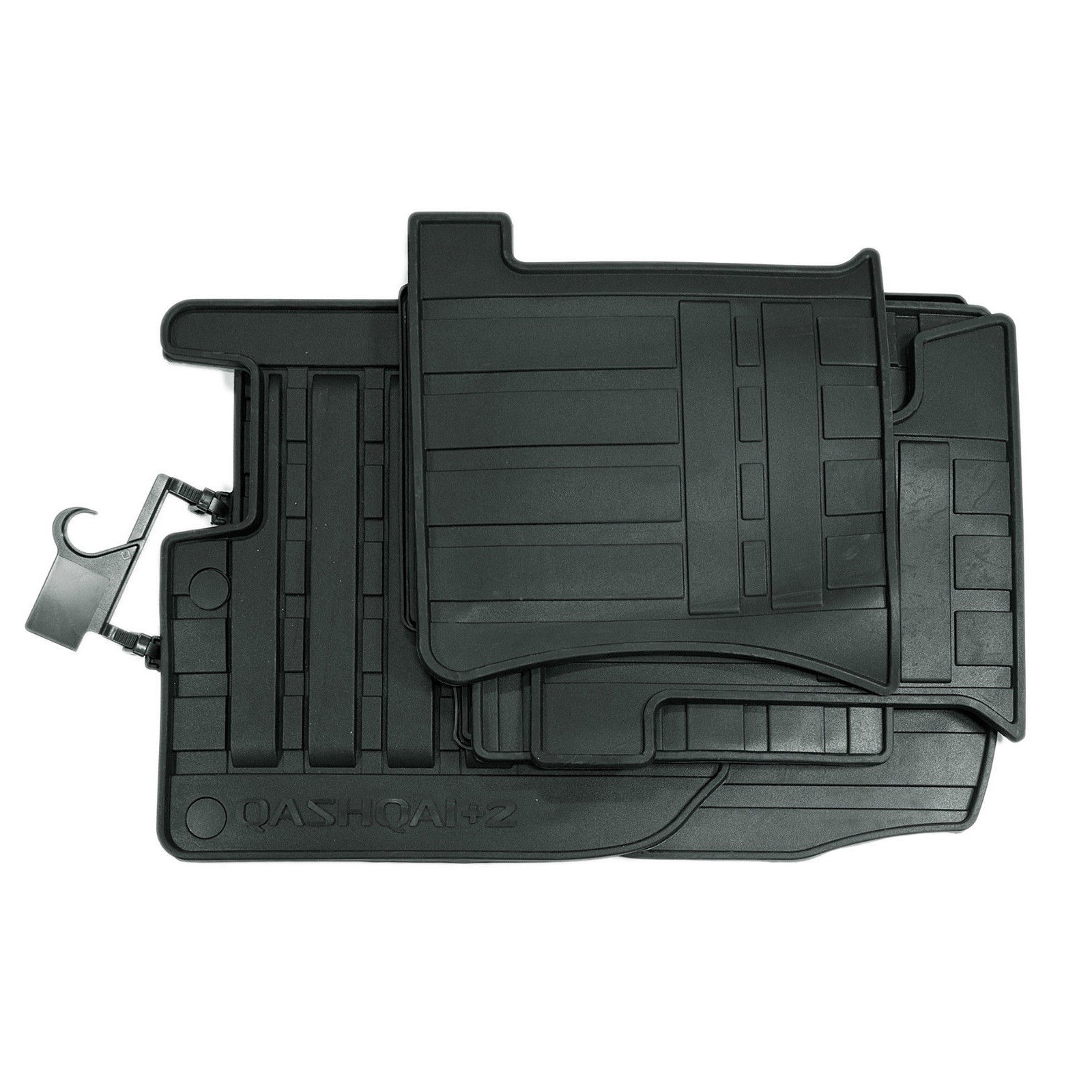 Коврики салона резиновые (оригинальные) для Nissan Qashqai +2 (2008-2013) № KE758EY089