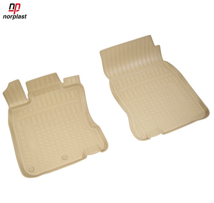 Коврики салона передние бежевые для Nissan Qashqai (2014-2018) № NPA10-C61-604Beige