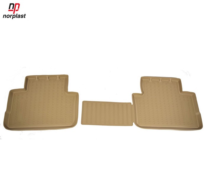 Коврики салона задние бежевые для Nissan Qashqai (2014-2018) № NPA01-C61-605Beige