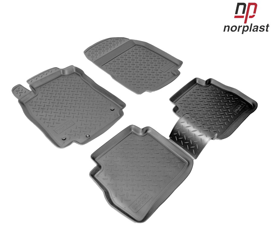 Коврики салона для Nissan Tiida (2007-2014) № NPL-Po-61-75