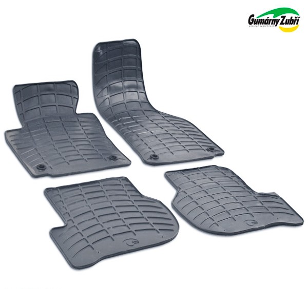 Коврики салона серые для Skoda Octavia A5 (2008-2012) с фиксаторами № STR32-00188