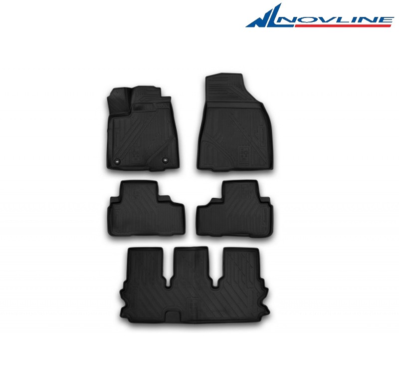 Коврики салона 3D для Toyota Highlander (2014-2018) 3 ряда № CARTYT00003
Новлайн
