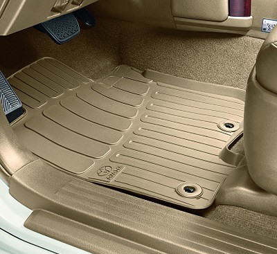 Коврики салона оригинальные Бежевые для Toyota Highlander 5 мест (2013-2018) № PZ4N1-20350-RN