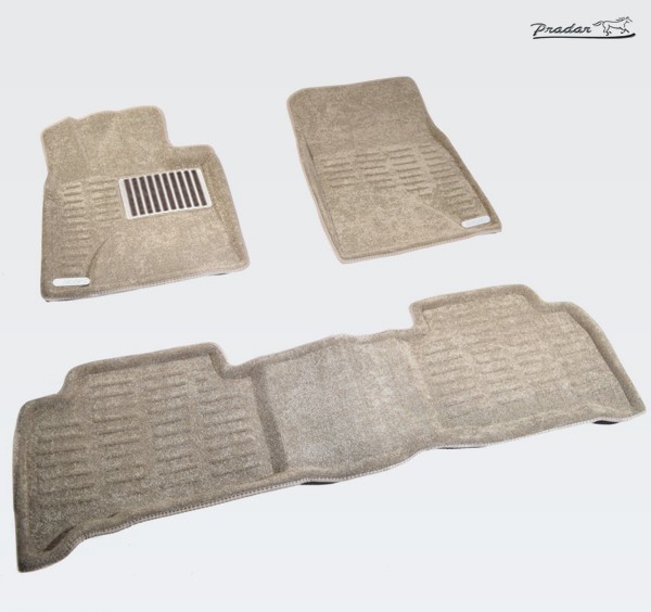 Коврики салона 3D текстильные бежевые для Toyota Land Cruiser 200 (2008-2012) № SI 09-00088

Pradar 
