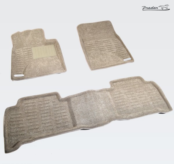 Коврики салона 3D текстильные бежевые для Toyota Land Cruiser 200 (2008-2012) № SI 07-00088

Pradar 
