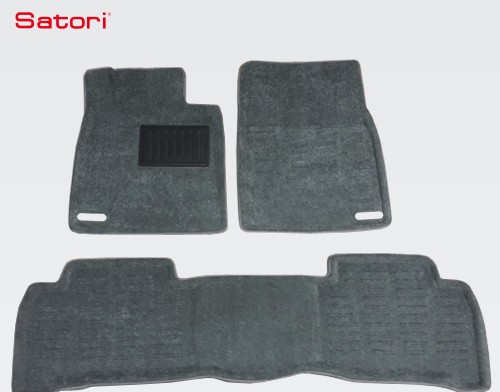Коврики салона Liner 3D Basic текстильные серые для Toyota Land Cruiser 200 (2008-2011) № SI 02-00196