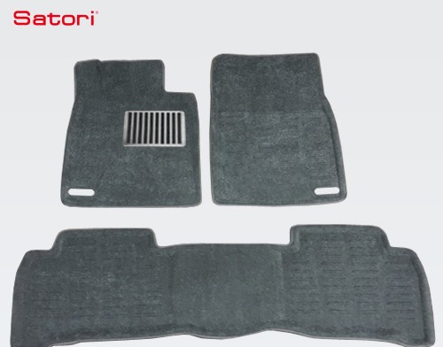Коврики салона Liner 3D Basic текстильные серые для Toyota Land Cruiser 200 (2008-2011) № SI 05-00196