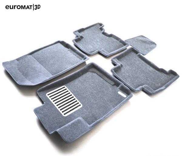 Коврики салона 3D Lux текстильные (Euro-standart) серые для Toyota Land Cruiser Prado 150 (2010-2013) № EM3D-005115G
