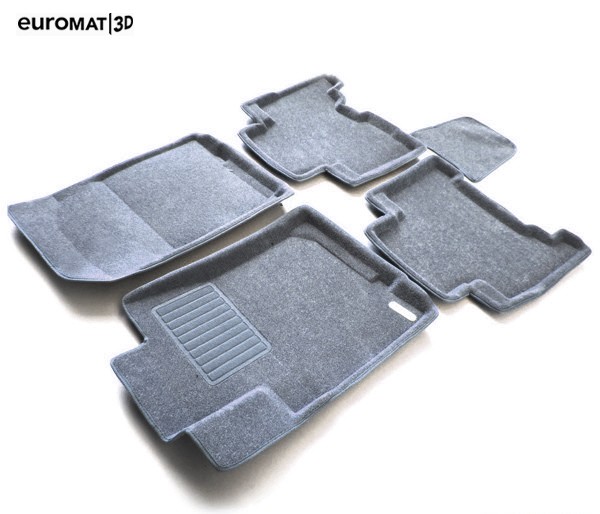 Коврики салона 3D Business текстильные (Euro-standart) серые для Toyota Land Cruiser Prado 150 (2010-2013) № EMC3D-005115G