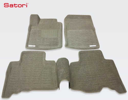 Коврики салона Liner 3D Basic текстильные бежевые для Toyota Land Cruiser Prado 150 (2010-2013) № SI 02-00185