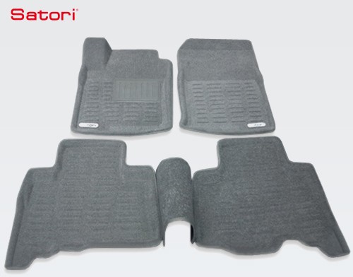 Коврики салона Liner 3D Basic текстильные серые для Toyota Land Cruiser Prado 150 (2010-2013) № SI 02-00168