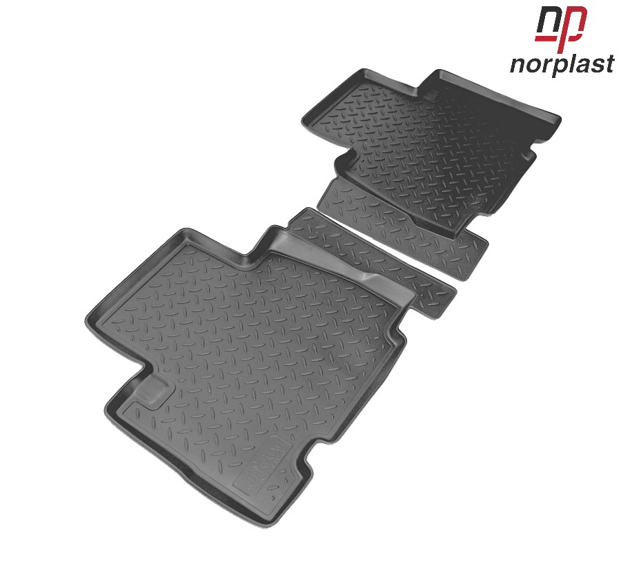 Коврики салона задние для Toyota RAV4 long (2009-2013) № NPL-Po-88-45