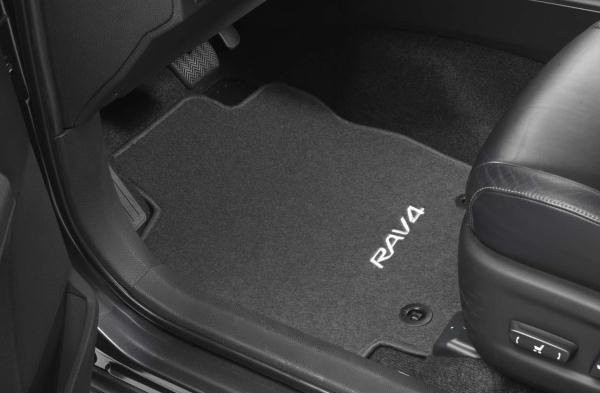 Коврики салона оригинальные текстильные Антрацит для Toyota RAV4 (2013-2018) № PZ49C-X2350-FA