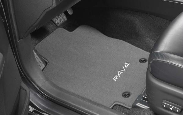 Коврики салона оригинальные текстильные Антрацит для Toyota RAV4 (2013-2018) № PZ49C-X2351-FA