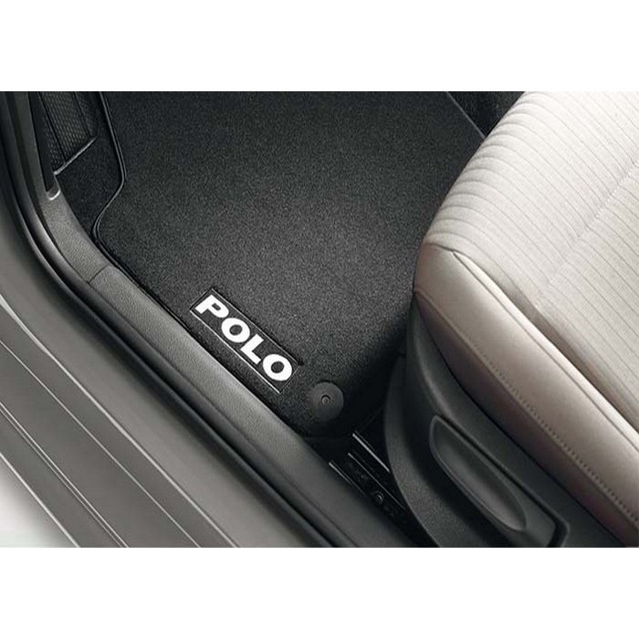Оригинальные текстильные коврики в салон Premium (задние 2 шт.) для Volkswagen Polo седан, хэтчбек 3/5 дв. (2009-2017) № 6R0061276P WGK