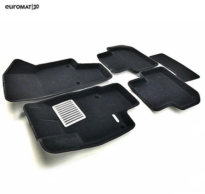 Коврики салона 3D Lux текстильные (Euro-standart) для Volkswagen Tiguan (2017-) № EM3D-005415