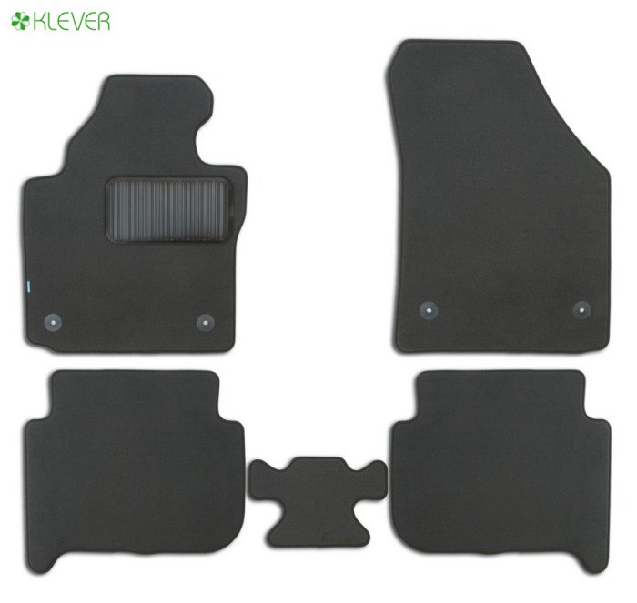 Коврики салона текстильные Premium для Volkswagen Touran АКПП (2006-2010) № KLEVER03511022110kh