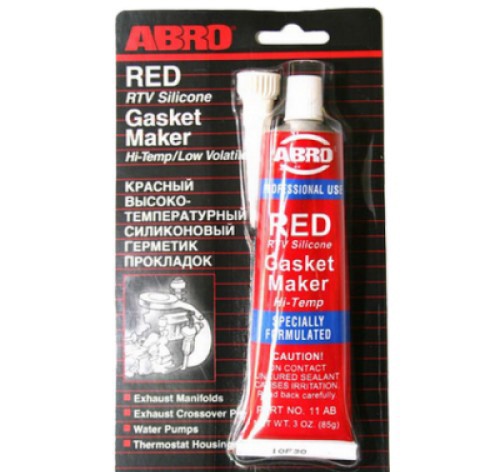 Герметик силиконовый красный 85гр ABRO AB-11 № 11-AB-CH-R