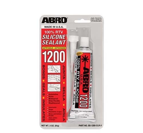 Герметик силиконовый прозрачный 85гр ABRO 13-AB-R № SS-1200-CLR-3
