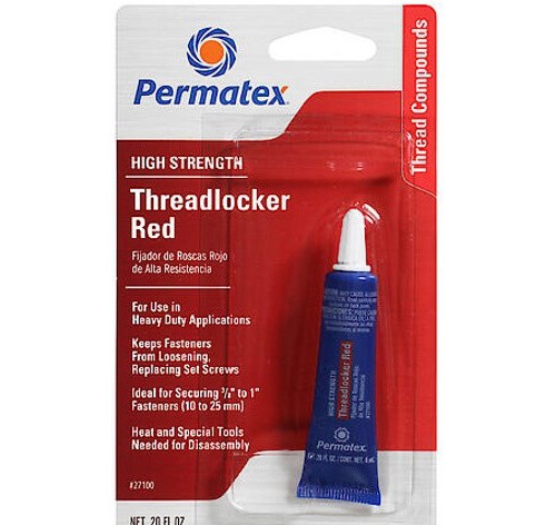 Фиксатор резьбы сильной фиксации красный 6гр PERMATEX № 27100