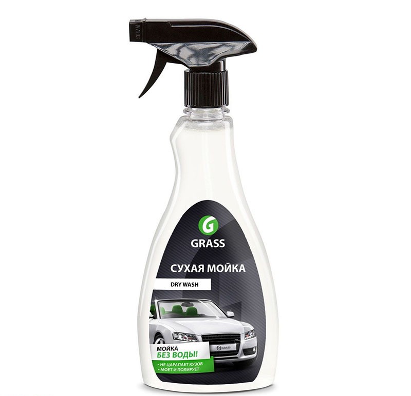 Очиститель кузова сухая мойка Dry Wash GRASS спрей 500 мл № 211605