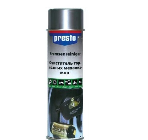 Очиститель тормозных механизмов 0,5л. PRESTO № 217609
