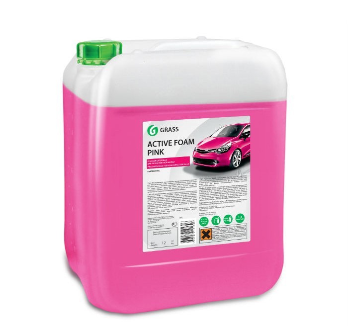 Шампунь GRASS Active Foam Pink для бесконтактной мойки розовая пена 12кг № 113122