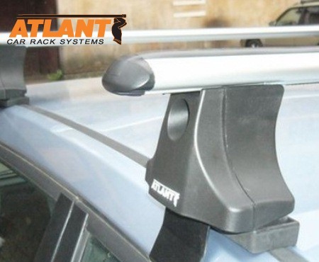 Багажник Атлант на крышу с аэродин. дугами для Nissan Qahsqai I (2006-2013) № 8878+8809+8828