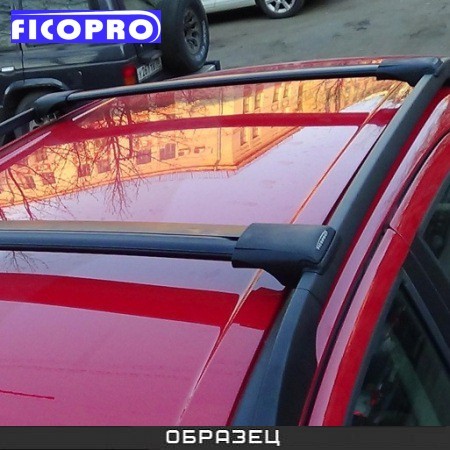 Изображение Багажные поперечины Fico на рейлинги черные для Nissan Qashqai I 5-дв. (2007-2013) № R46-B Багажные поперечины Fico на рейлинги черные для Nissan Qashqai I 5-дв. (2007-2013) № R46-B
