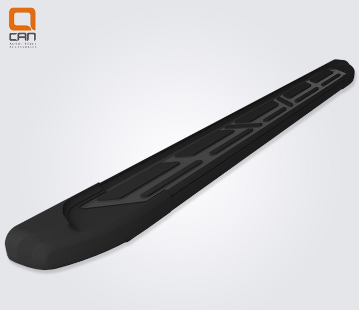 Пороги алюминиевые (Corund Black) Hyundai ix35 (2009-2015)/Kia Sportage (2010-2015) № HYIX.69.1238