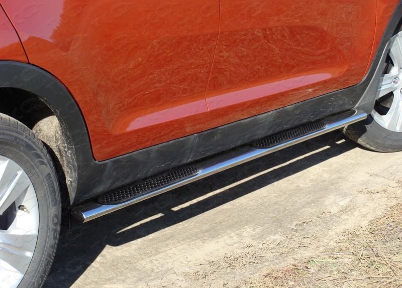 Пороги овальные с накладкой 75х42 мм для Kia Sportage (2010-2015) № KIASPORT10-07
ТСС-Тюнинг
