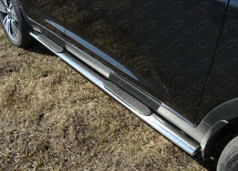 Пороги овальные с накладкой 75х42 мм для Kia Sportage (2014-2015) № KIASPORT14-06
ТСС-Тюнинг
