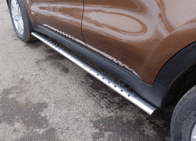 Пороги овальные с проступью 75х42 мм Kia Sportage (2016-2018) № KIASPORT16-10
ТСС-Тюнинг
