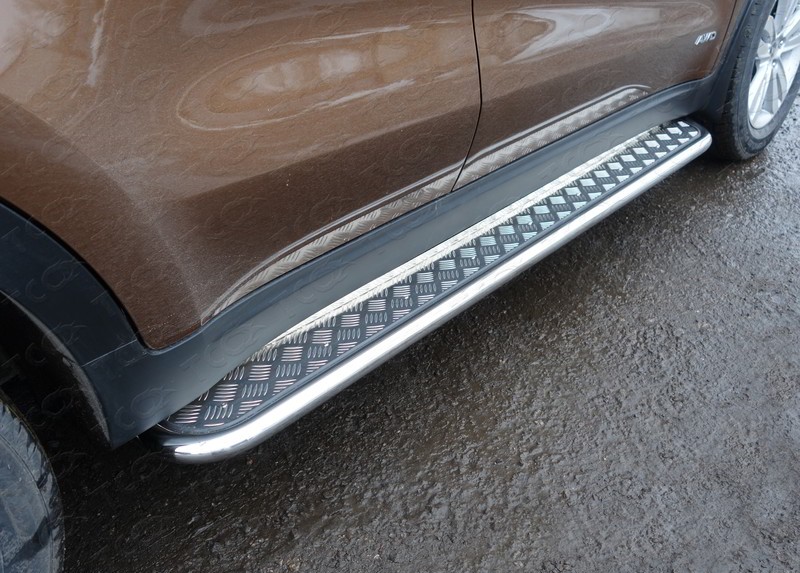 Пороги с площадкой 42,4 мм Kia Sportage (2016-2018) № KIASPORT16-11
ТСС-Тюнинг
